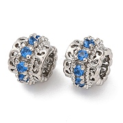 Латунные микро проложить Цирконий Европейский бисером KK-H513-06P