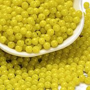 Непрозрачные цветные стеклянные бусины SEED-C001-02B-15