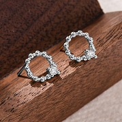 Серьги-гвоздики из циркония EJEW-Q014-33P
