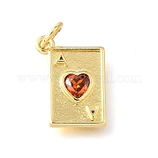 Латунные микро проложить кубического циркония подвески KK-V007-005G-04