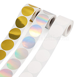 3 rouleau de 3 styles d'autocollants holographiques imprimables en plastique vinyle&nbsp;OFST-TA0001-10D