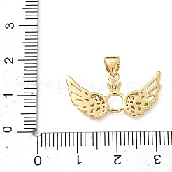 Pendentifs en laiton zircon cubique transparent&nbsp;KK-F930-23B-G