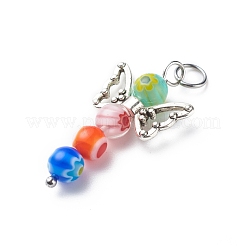 Colgantes de cristal del millefiori hecho a mano&nbsp;PALLOY-JF01886