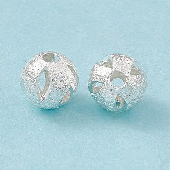 Cremagliera perle di ottone di placcatura&nbsp;KK-G455-06A-S