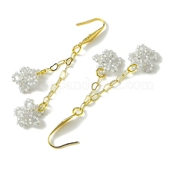 Boucles d'oreilles avec pendentif en verre&nbsp;EJEW-JE06007