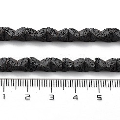 Fili di perle di roccia lavica naturale&nbsp;G-H303-C25