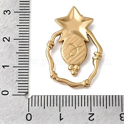 Pendentif en acier inoxydable 304 serti cabochon&nbsp;STAS-P454-09G