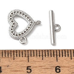 Fermagli a ginocchiera in zircone chiaro micro pavè di ottone&nbsp;KK-N254-69P