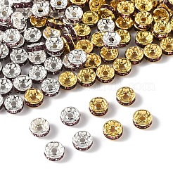 120 stücke 2 farben messing strass abstandshalter perlen&nbsp;RB-FS0001-05A
