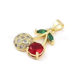 Colgante micropavé cubic zirconia de latón&nbsp;KK-Z090-01G-01