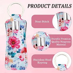 4 Stück rechteckiger Lippenstiftetui-Halter aus Neopren in 4 Ausführungen&nbsp;MRMJ-CP0001-44