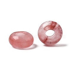 Kirsche Quarzglas europäischen großen Loch Perlen&nbsp;X-G-Q442-17