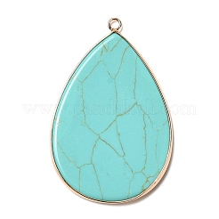 Gros pendentifs de pierres précieuses naturelles et synthétiques mélangées&nbsp;G-R492-02G