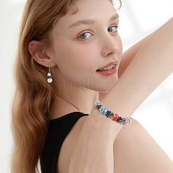 30 pz 3 stili di perline europee in lega di stile tibetano a forma di fiore&nbsp;FIND-TA0010-83