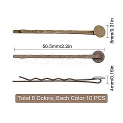 Accessoires bobby épingle à cheveux en fer&nbsp;IFIN-NB0001-33