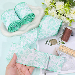 Ruban de toile de jute imitation polyester&nbsp;OCOR-WH0082-521B