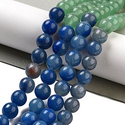 Natürliche gelbe/grüne/blaue/rote Aventurinperlenstränge&nbsp;G-B095-A03-02