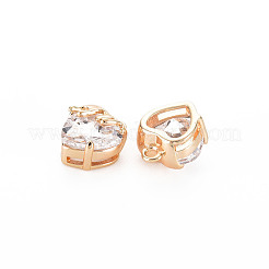 Breloques en laiton avec zircone cubique de micro pave&nbsp;KK-N232-271