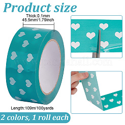 2 Rolle 2 Farben Bopp-Klebeband&nbsp;AJEW-GO0001-98