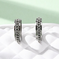 Pendientes de aro de acero inoxidable 304&nbsp;EJEW-D331-16P