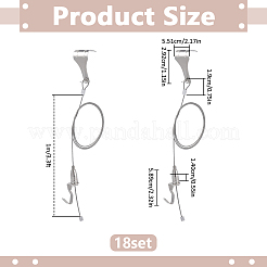 Cavo e ganci regolabili in acciaio inossidabile 201&nbsp;AJEW-WH0709-311