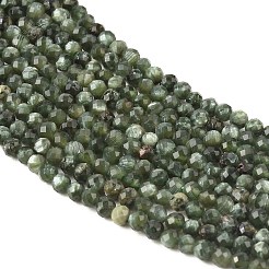 Perles naturelles SERAPHINITE brins&nbsp;G-K376-A02-3mm
