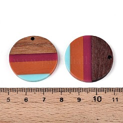 Colgantes de resina y madera de nogal&nbsp;RESI-T057-40