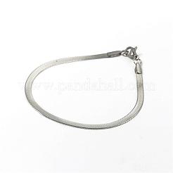 Pulseras de acero inoxidable 304 resistentes al deslustre&nbsp;BJEW-D418-01P