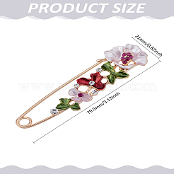 1 épingle de sûreté en forme de fleur&nbsp;JEWB-LP0004-68C