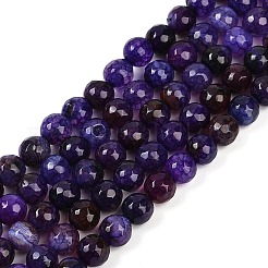 Facettes facettes facettes d'agate de craquage naturel&nbsp;LS-G-F447-8mm-G01-01