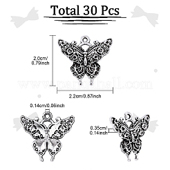 30 pièces pendentifs en alliage de style tibétain&nbsp;FIND-YW0008-12