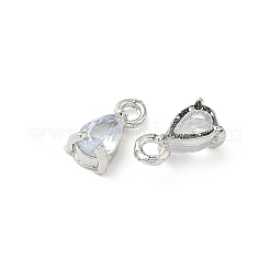 Pendentifs avec zircon cubiques à micro-pavés en laiton&nbsp;KK-D386-11P