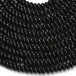 Natürliche Eis Obsidian Perlen Stränge&nbsp;G-L635-A11-4x2mm-02