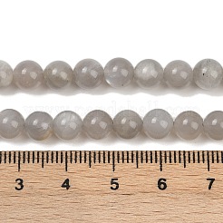 Natürliche graue Mondsteinperlenstränge&nbsp;G-G206-A01-6mm