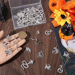 48 pz 8 stili pendenti in lega di stile tibetano&nbsp;FIND-SC0018-09
