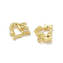 Messing micro pave klare zirkonia anhänger&nbsp;KK-CBAD9DF-12G-B