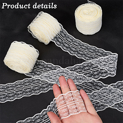 3 rouleau de bordure en dentelle guipure non extensible&nbsp;OCOR-GF0004-52C