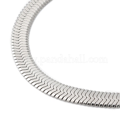 Bracelet chaîne à chevrons en acier inoxydable 304 anti-ternissement pour hommes et femmes&nbsp;LS-BJEW-Q998-01P