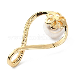 Pendenti in zirconi cubici trasparenti in micro pavè di ottone&nbsp;PALLOY-JF05486-01