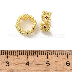 Perline a foro largo a forma di girasole&nbsp;KK-B088-01C-02G