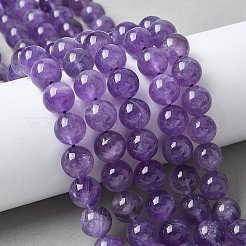 Natürlichen Amethyst Perlen Stränge&nbsp;G-R446-10mm-21-A