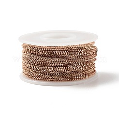 Catene a maglie in acciaio inossidabile 304 placcate ioni (ip)&nbsp;CHS-E005-02RG