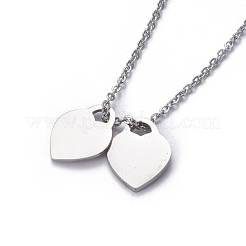 Colliers pendentifs en acier inoxydable 304&nbsp;NJEW-E141-33