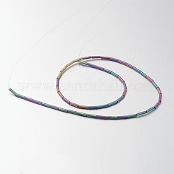 Electroplate non magnetici ematite sintetico fili di perline&nbsp;G-F300-37B-F02