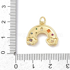 Ottone micro spianare pendenti zirconi&nbsp;X-KK-U058-40G