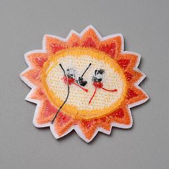Sommerthema Polyester computergesteuertes Sticktuch zum Aufbügeln/Aufnähen&nbsp;PATC-WH0010-07B
