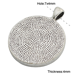 Pendentif de support de cabochon en alliage&nbsp;PALLOY-A13349-AS-NR