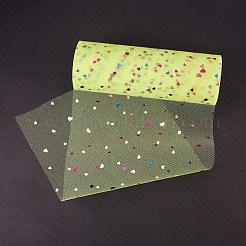 Rubans de maille déco paillettes coeur&nbsp;OCOR-BC0007-15