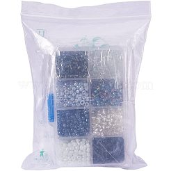 Gemischte Art 6/0 Runde Glas Saatperlen&nbsp;SEED-PH0006-4mm-01