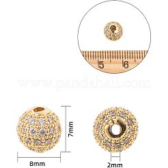 Gestell Messing Zirkonia Perlen&nbsp;ZIRC-NB0001-09